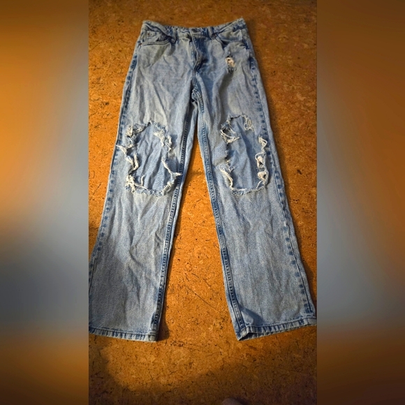 Ripped thigh aeropostale sz 4 jeans baggy 90s - Picture 1 of 4